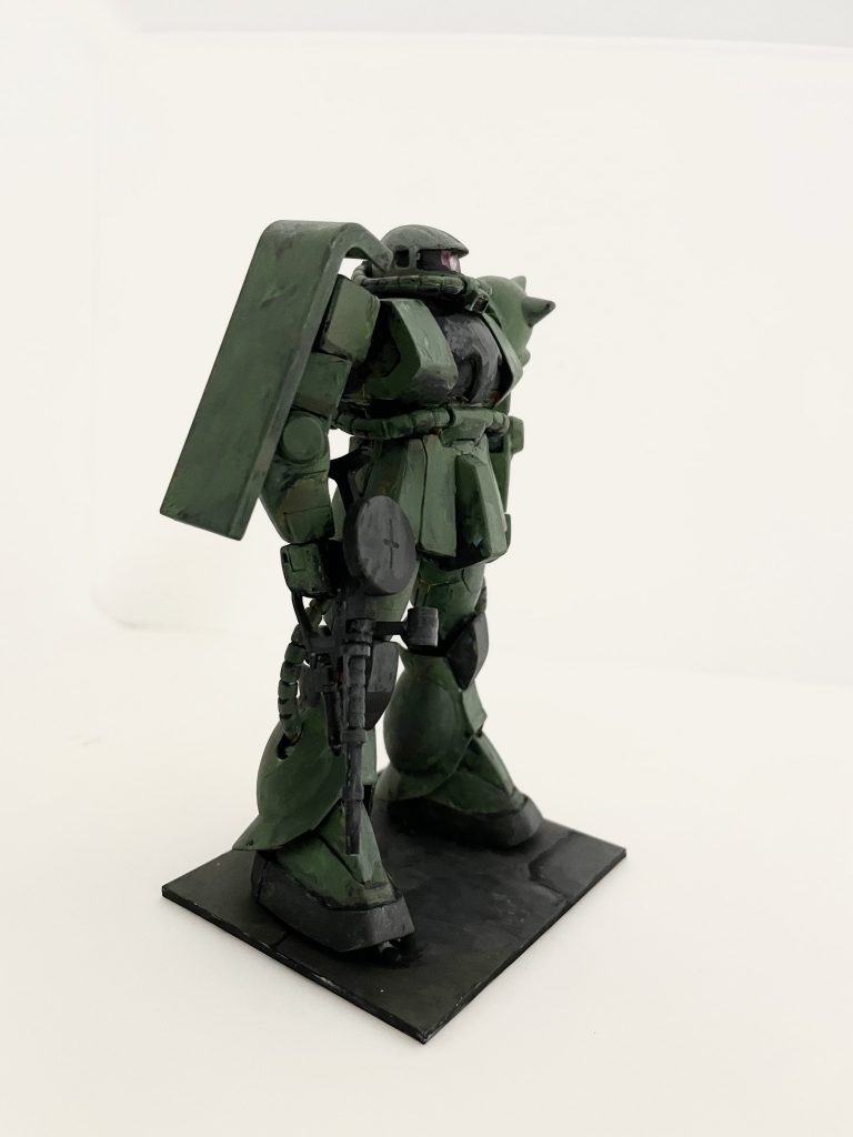 ほぼストレートに組んで、合わせ目はざっくり消してます。