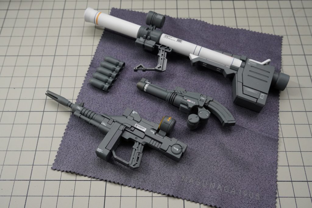 Weapons. Including the classic