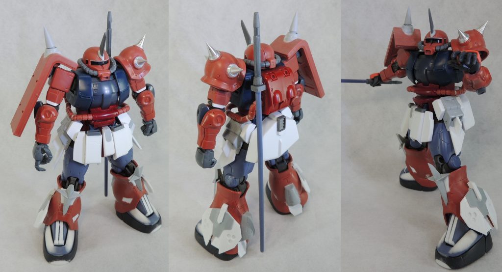 腰アーマーの可動を生かしながら改造しているため、完成後もフレキシブルに可動し、好みのポーズをとらせることができます。