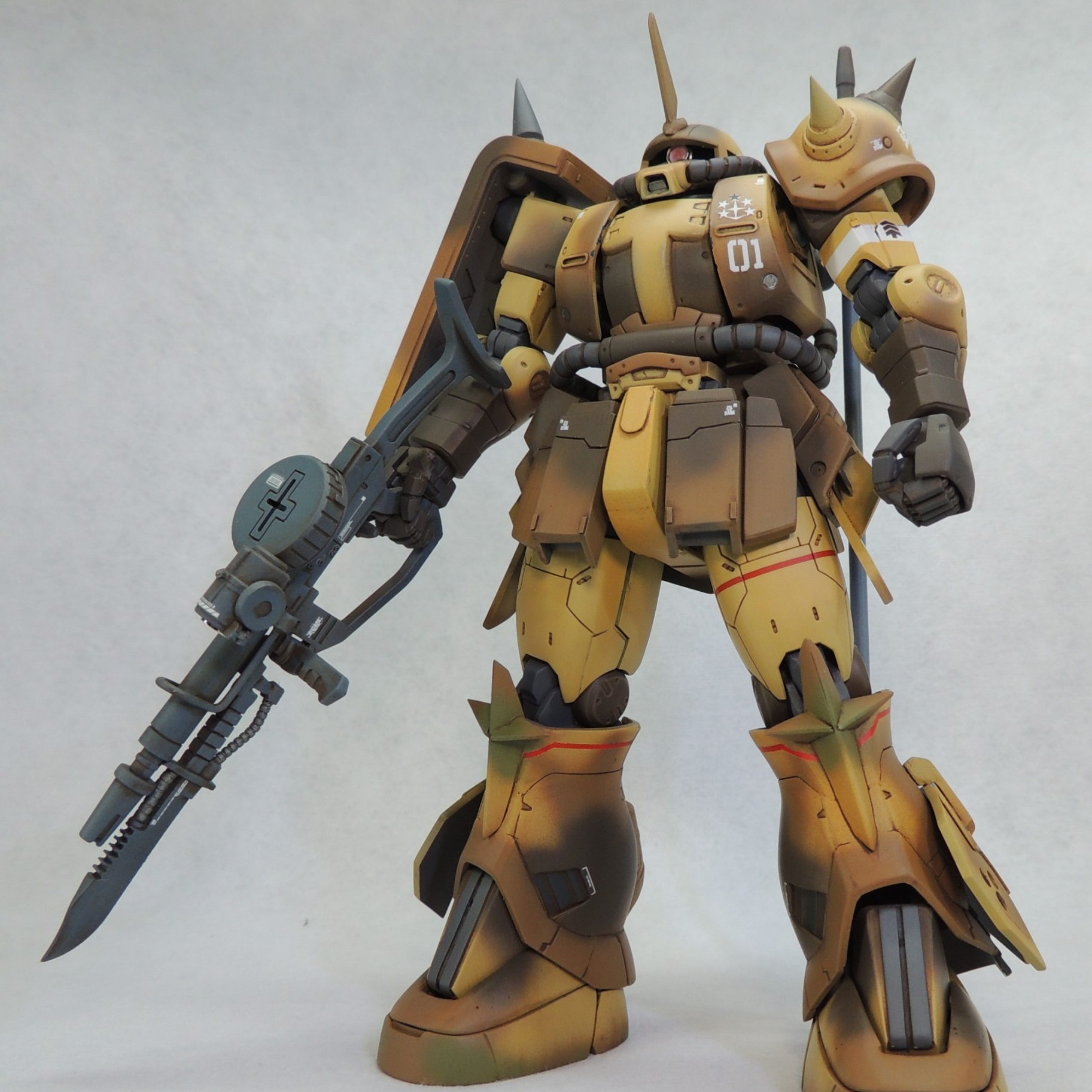 オイルペイント HG 高機動型ザク 地上用 (エグバ機)完成品