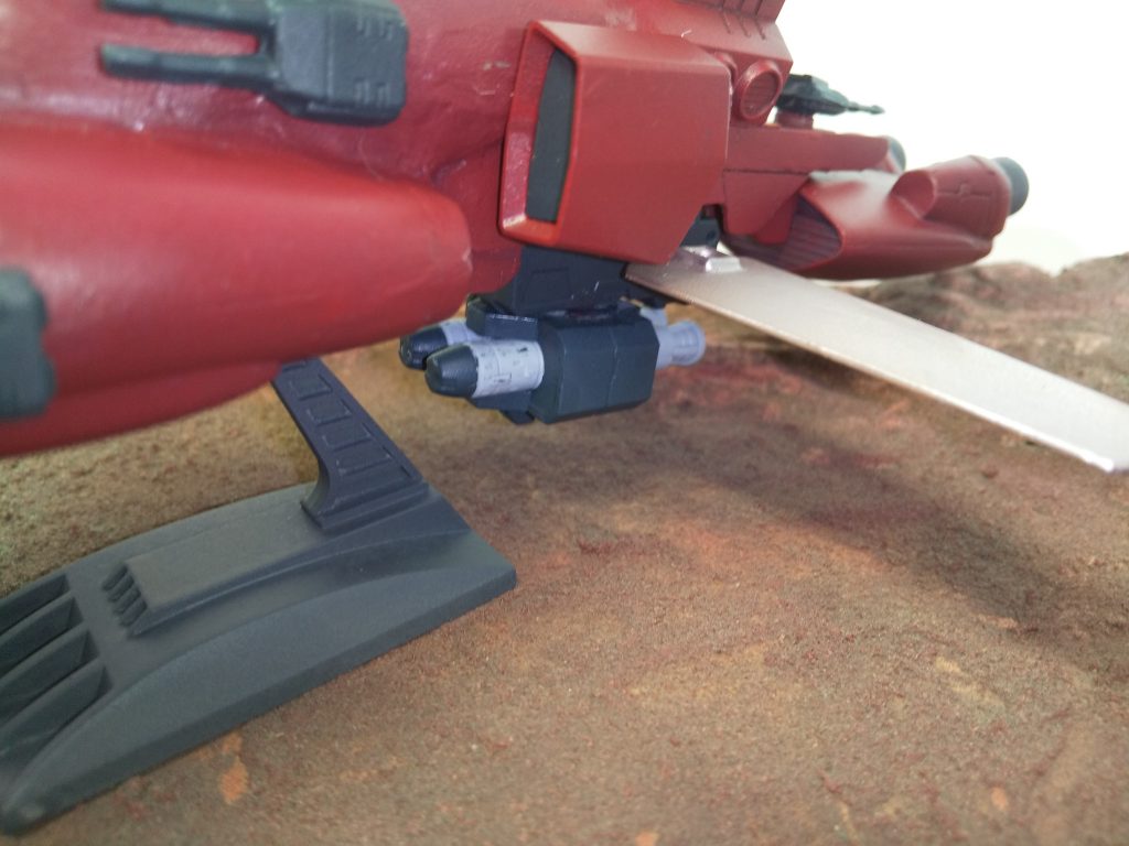 ミノフスキー・フライト・ユニット & 超質量中性子爆弾火星のテラフォーミング用に開発した核弾頭。結局使わず地球圏に持ってきたよ。死なばもろとも作戦(恐)