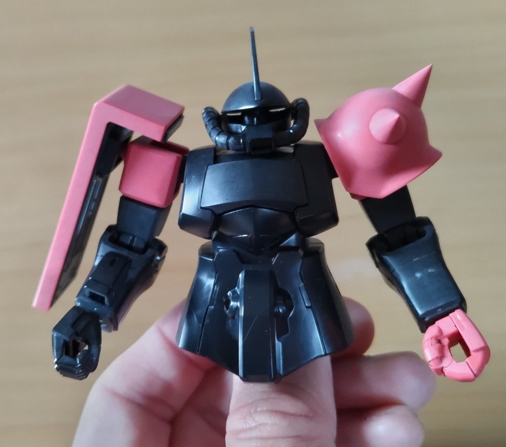 エコプラのグフと、旧HGUCシャア専用ザクⅡを使用しました。