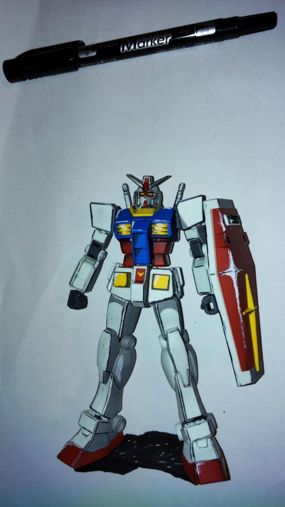 EG ガンダム（イラスト風）–2枚目/制作者：snowman91