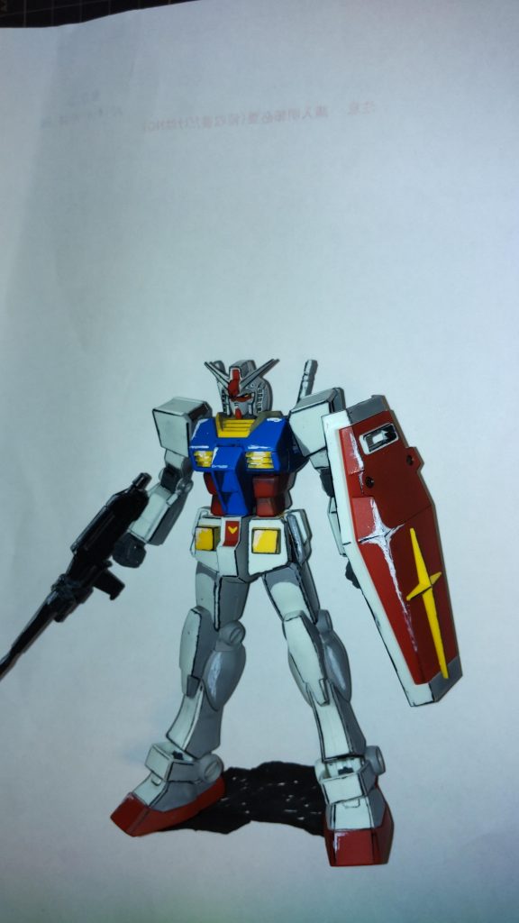 少し修整して、ライフル持たせて角度を付けたら少しイラスト感が出たので再度アップさせて頂きました。