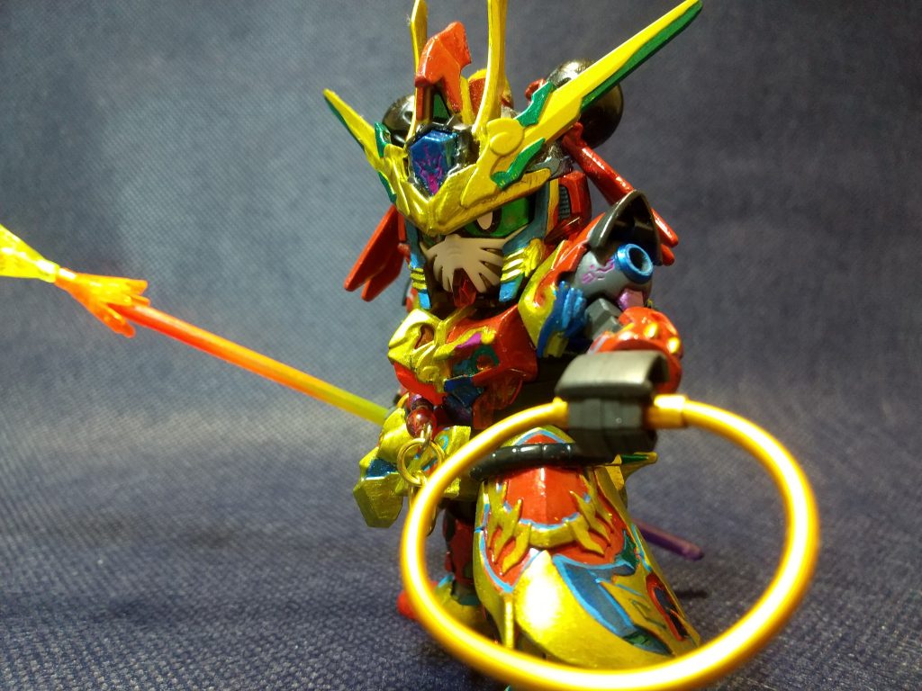 乾坤圏(ケンコンケン)百均のアルミワイヤーで作成しました。着脱可能です