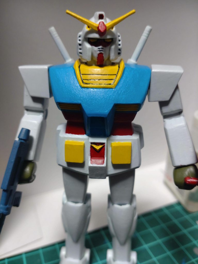 黄色アンテナがお気に入り。最近のガンプラしか知らない若い方にも是非組んで頂きたいガンプラですね。