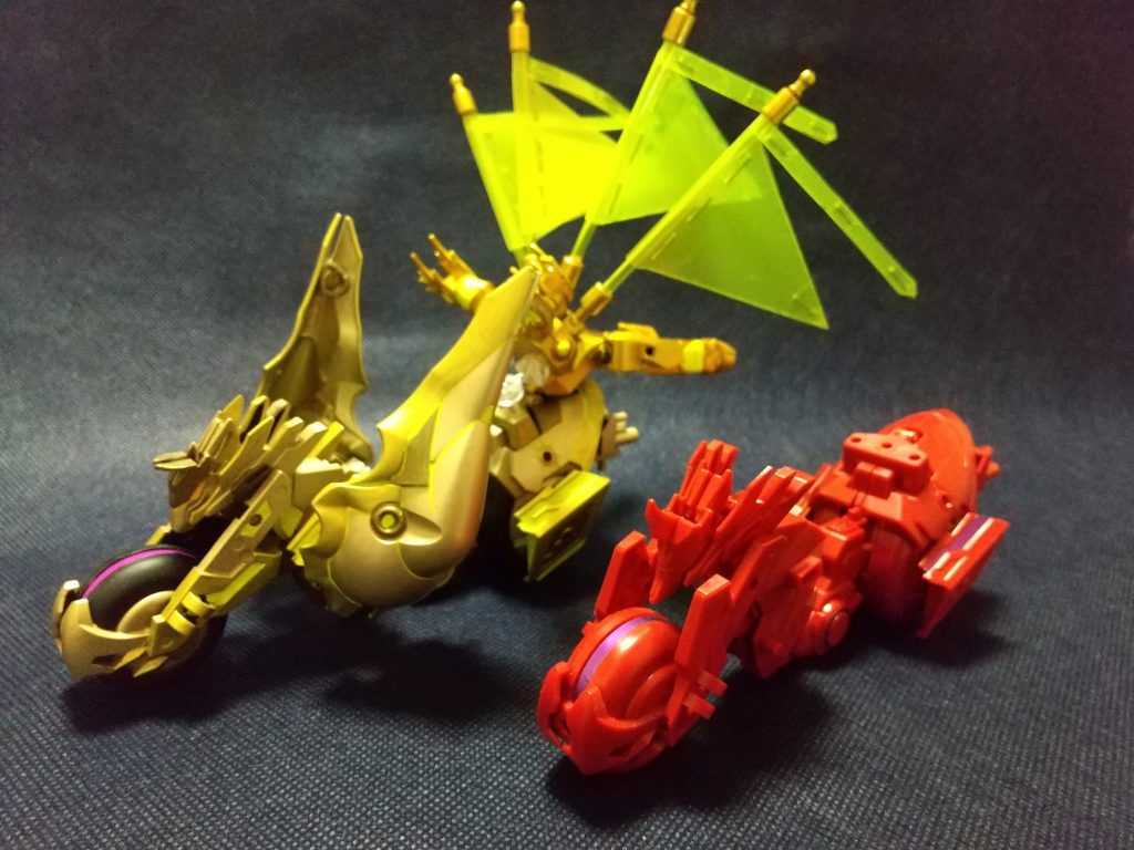 哮天犬にも旗を付ける事ができます。一昔前の暴走っぽい雰囲気がでますね