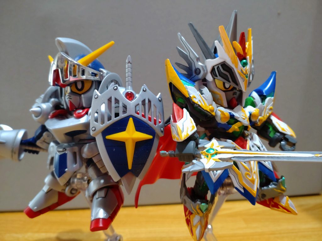 最後に騎士ガンダムとナイトストライクくんは騎士ガンダムっぽい要素が散りばめられてるのとても良き