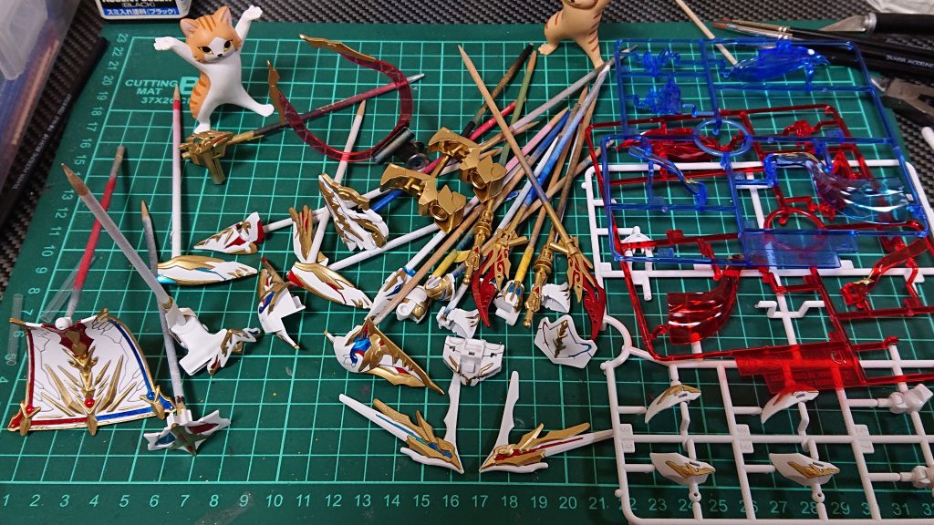 全てのパーツの塗装が終了。