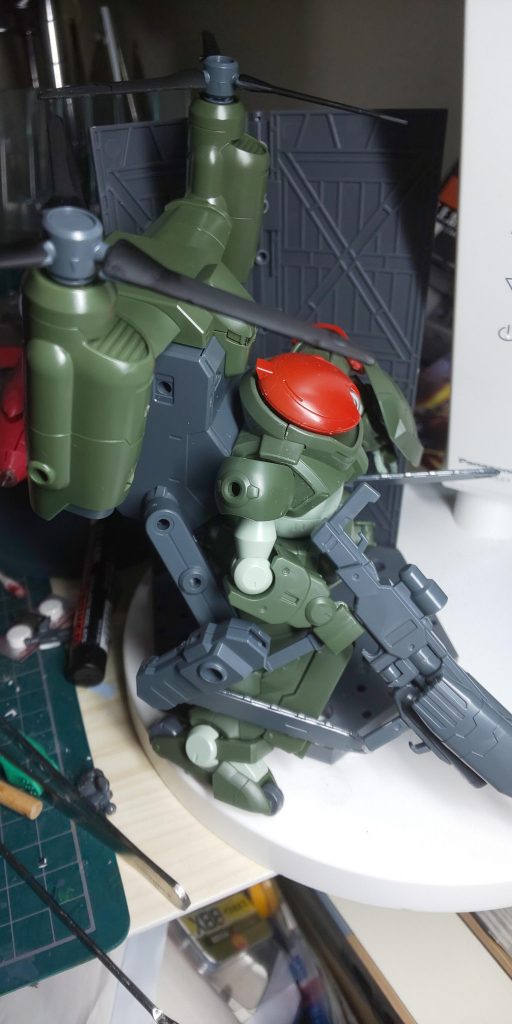 グリモアレッドベレー、フル装備（＋ティルトローターパック）–3枚目/制作者：うみ