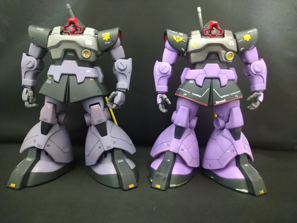 以前作ったMGリックドムと対比