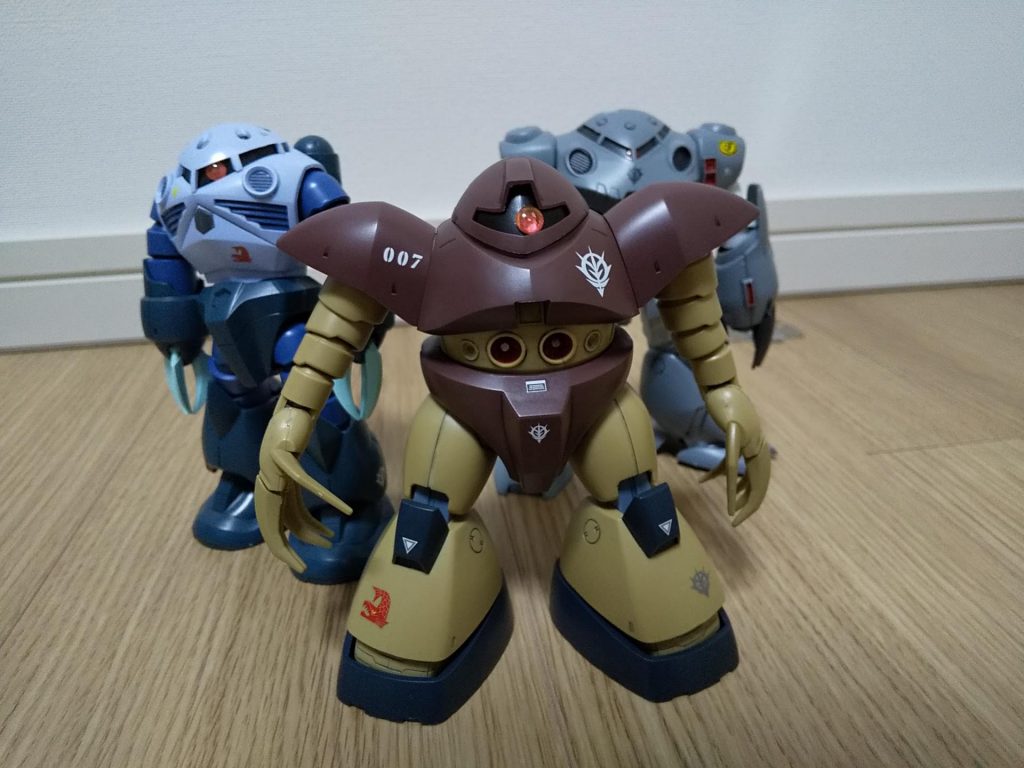 水泳部のエースはズゴックかと思いますが、ゴッグもなかなかですね。重厚感が半端ない。