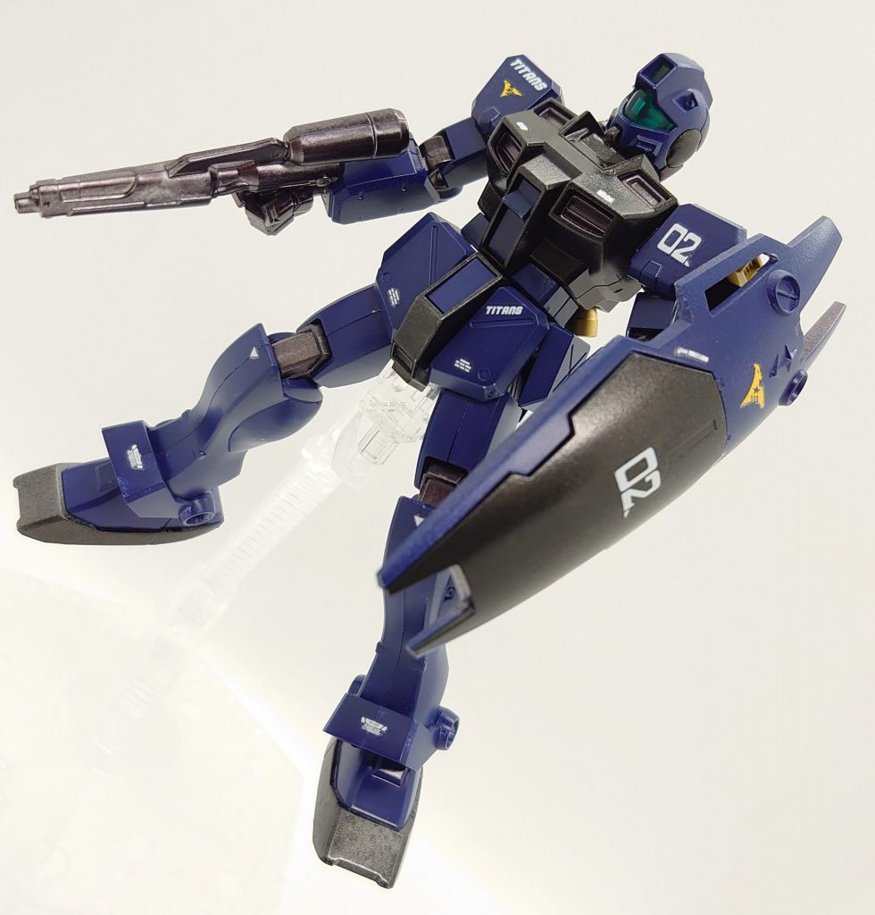 HGUC51 RGM-79GS ジム・コマンド（宇宙仕様） 『ティターンズカラーVer.+おまけ』–2枚目/制作者：早摘みレモン