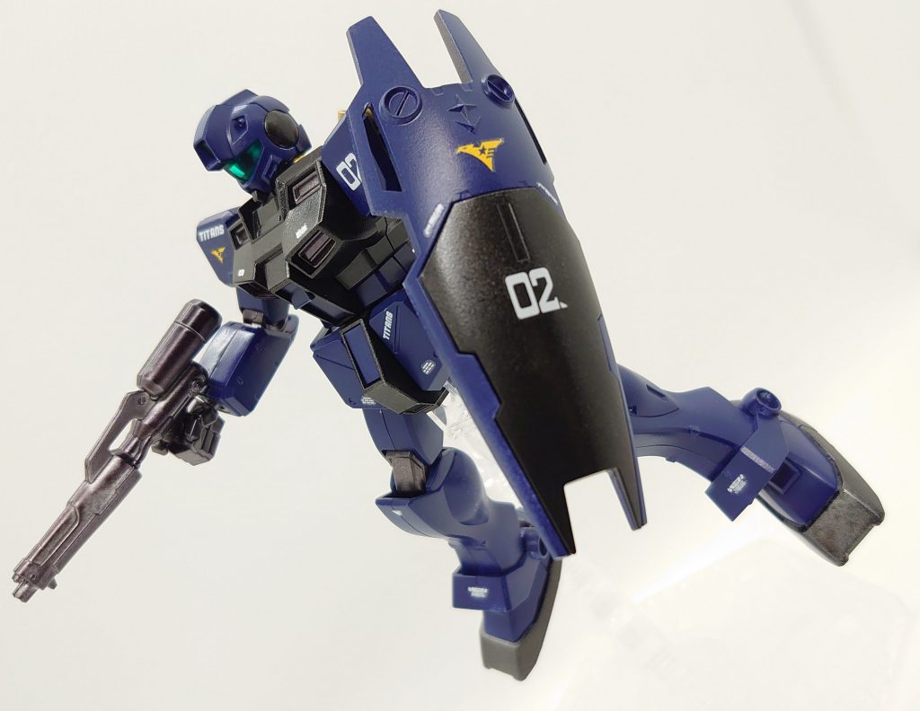 HGUC51 RGM-79GS ジム・コマンド（宇宙仕様） 『ティターンズカラーVer.+おまけ』–3枚目/制作者：早摘みレモン