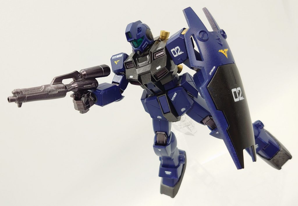 HGUC51 RGM-79GS ジム・コマンド（宇宙仕様） 『ティターンズカラーVer.+おまけ』–4枚目/制作者：早摘みレモン