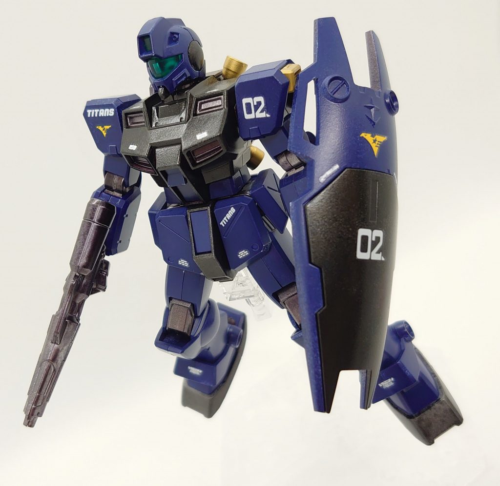 HGUC51 RGM-79GS ジム・コマンド（宇宙仕様） 『ティターンズカラーVer.+おまけ』–5枚目/制作者：早摘みレモン