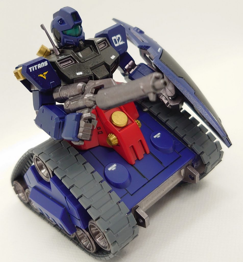 おまけ。ちょっと古めのHGUCはなんでもガンタンクにつくのではw?と錯覚をしてしまいそうです。