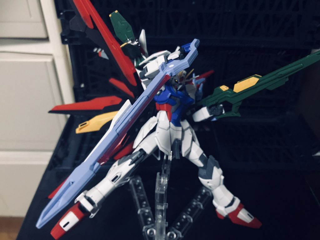 シュベルトゲベールで。ランナーの都合とはいえ、せめてカラーリングだけでももう少しオリジナルに近づけて欲しかった…今回の作品では何とかオリジナルのシュベルトゲベールっぽく見えるよう塗装。