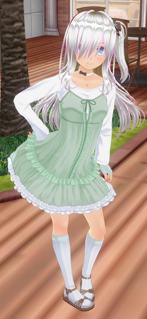 カスタムキャストでのキャラクターイメージ画像になります。ジングウジ・レナおよびレーナ・ヴェントゥーラです。以下、設定になります。今回は三つあります。デスティニーガンダム・エンプティ形式番号:ZGMF-X42S/Mark.0武装:MMI-GAU26 17.5mmCIWS×2MA-BAR73/S 高エネルギービームライフル×1アンチビームシールド×1MX2351 ソリドゥス・フルゴール・ビームシールド発生装置×2RQM60F フラッシュエッジⅡブーメラン×2MMI-X340 パルマフィオキーナ掌部ビーム砲×2MMI-714 アロンダイトビームソード×1M2000GX 高エネルギー長射程ビーム砲×1 機体解説 ビルドダイバーズ Revival Memories 設定GBN運営管理者の一人であるデュランダルがGBNを私的利用する際に使用するガンプラ。GBNでの運営管理業務で使用する同型機