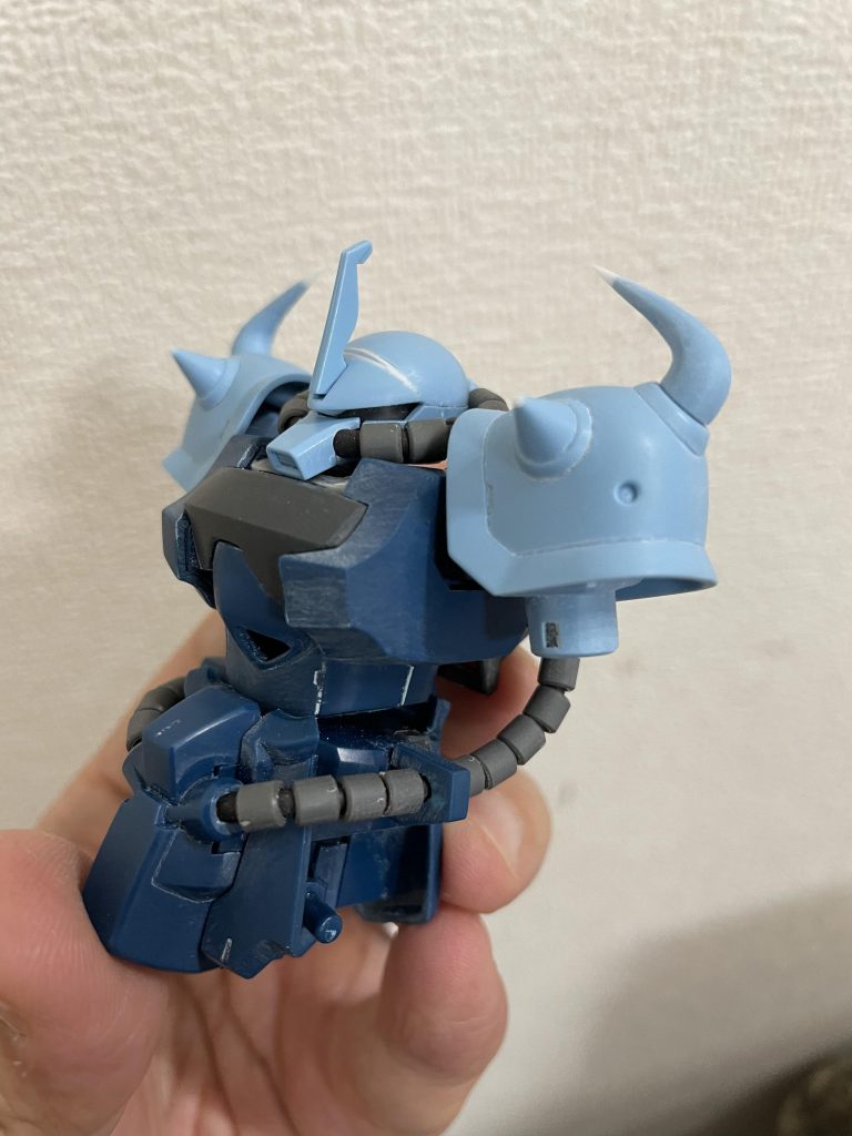 パイプの置き換えはもういいかな、と思いましたw 少しクールダウンしてまたモノアイ機にも挑戦します。次回作はガンダム系でw