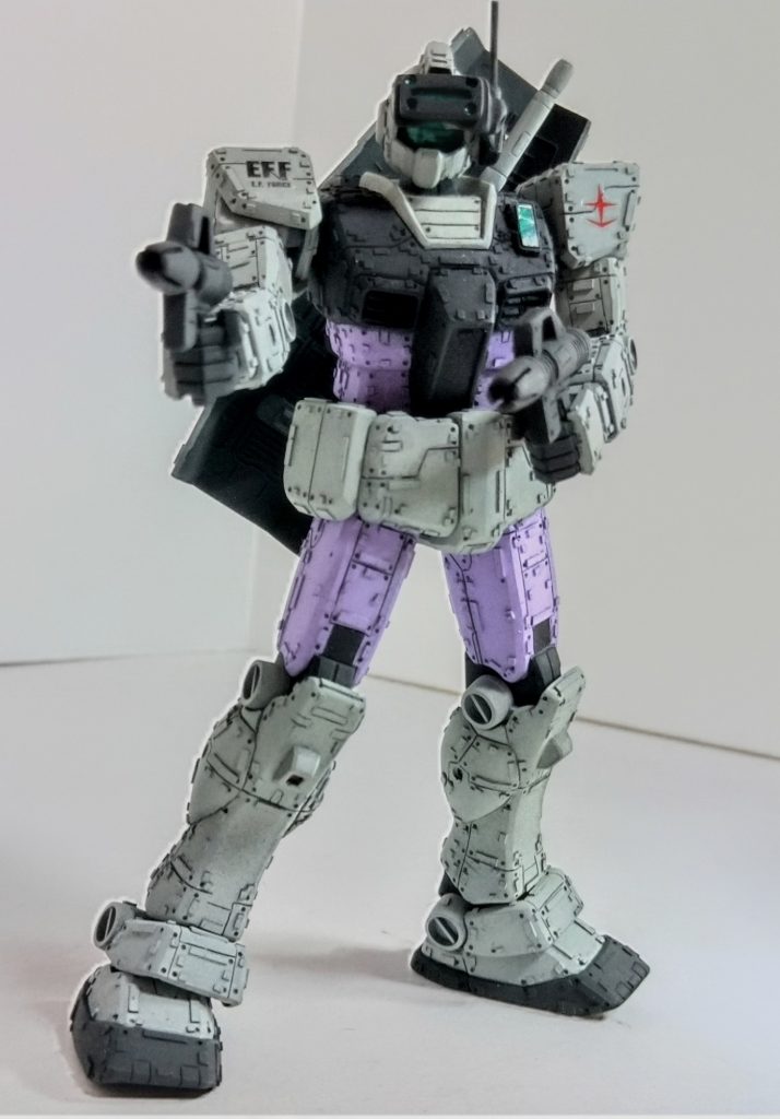 あのノーマル状態のジムからの改装にしてはカッコ良くできたと思います。