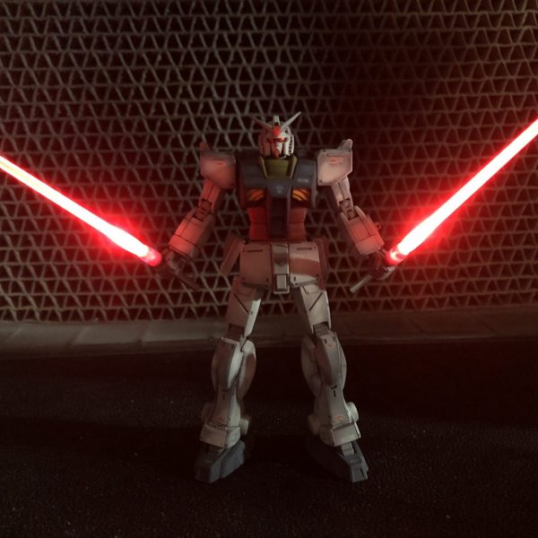 HG 1/144のガンプラでククルスドアンの二刀流を簡単再現