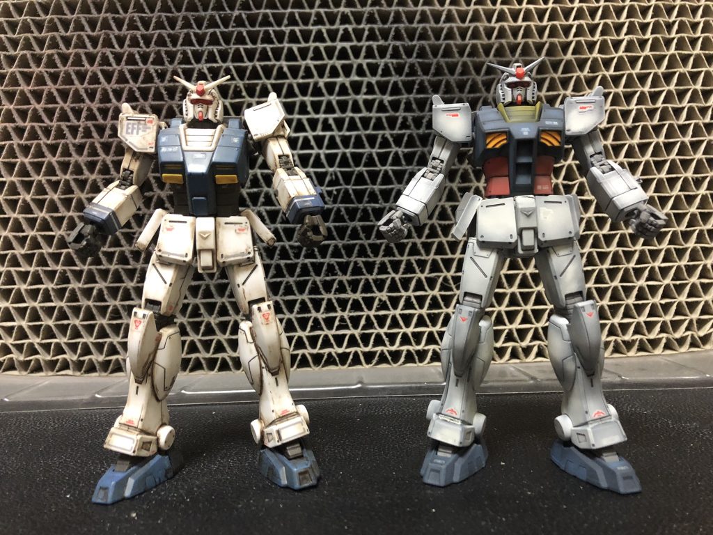 使用した2機のガンダムです。