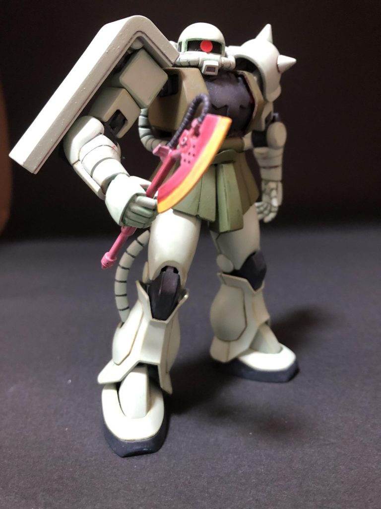 やっぱりヒートホークはピンクがすき。筆塗り　全塗装ガンプラ　2022 その46