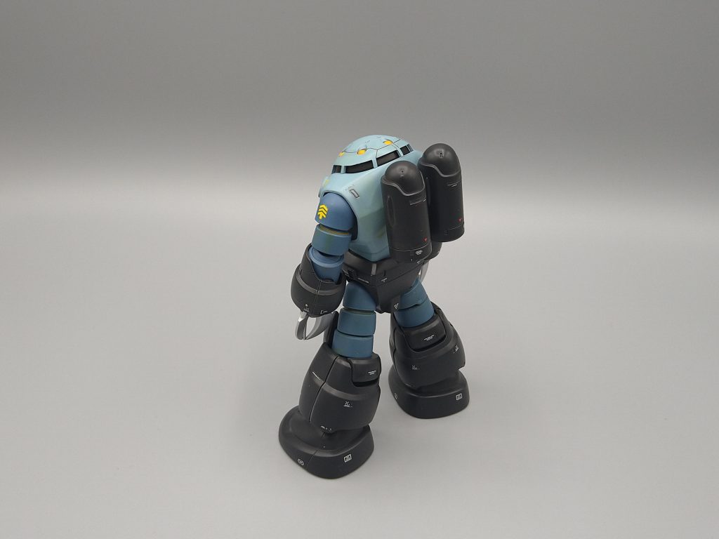 陸上部MSとは違ったウェザリングに。アメリカ海軍の機体に使う色から選んで塗りました。