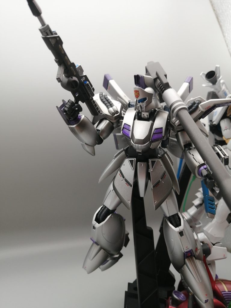 ＭＧ 1/100 ガンダムＦ９１ Ｖｅｒ．２．０［チタニウムフィニッシュ］ ＲＥ/100 1/100 ビギナ・ギナ ［エクストラフィニッシュ］–5枚目/制作者：Yamagu