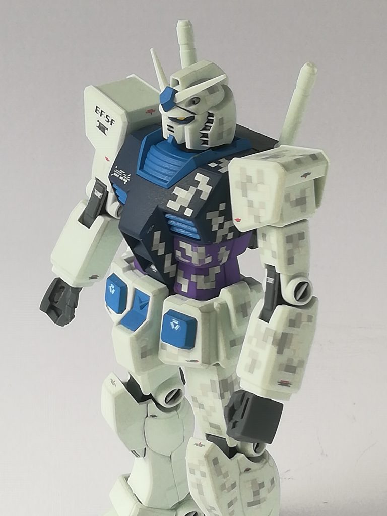 使用したマーカー：アドバンスセットのティターンズブルー、ガンダムライトブルー、ガンダムパープル