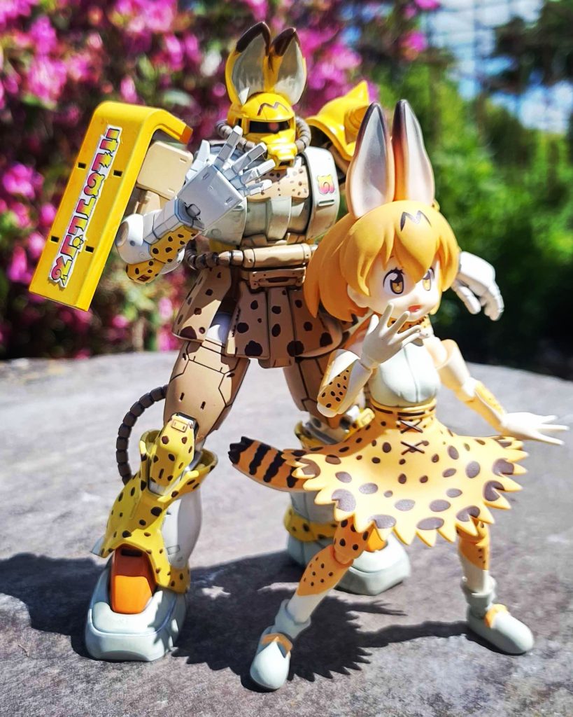 元ネタの「サーバルキャット」フィギュアと