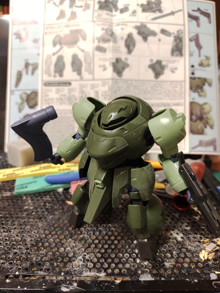 仮組段階②脚部換装最後までご覧いただきましてありがとうございました。