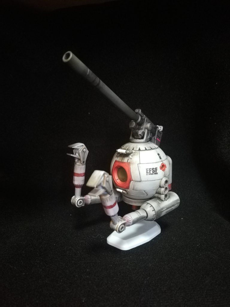 相変わらずのガンプラマーカーとウェザリングマスターの成形色仕上げです|дﾟ)ﾉフックだけは追加してみました♪
