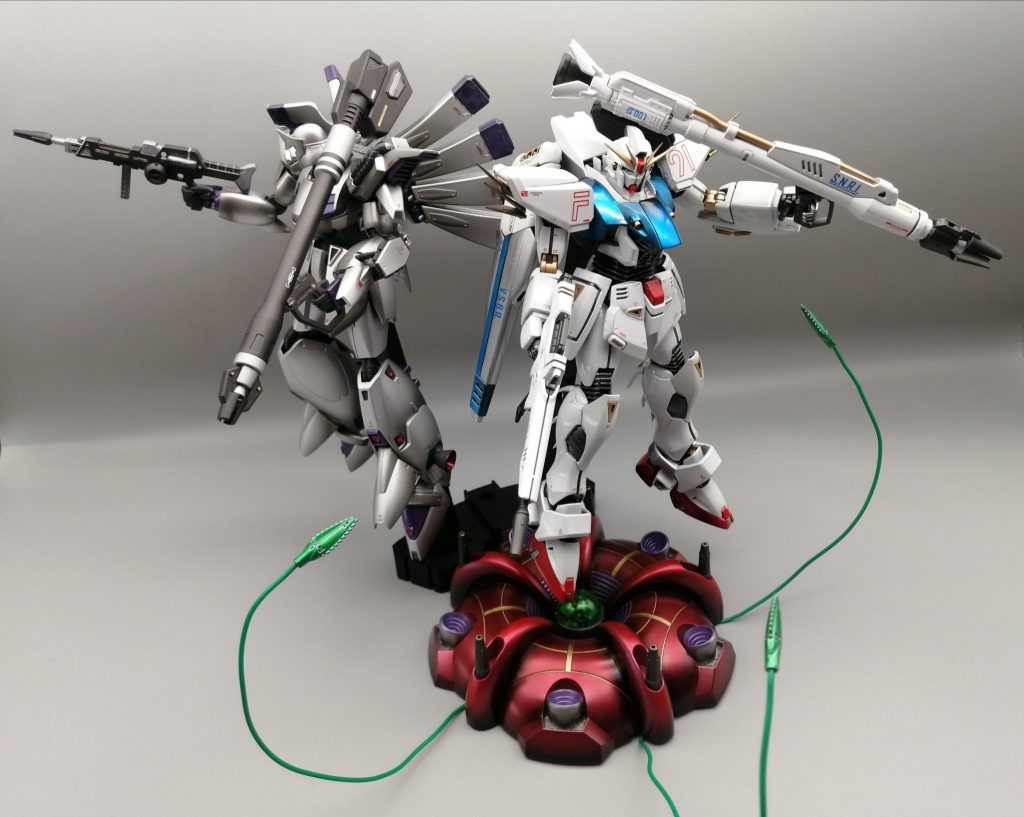ＭＧ 1/100 ガンダムＦ９１ Ｖｅｒ．２．０［チタニウムフィニッシュ］ ＲＥ/100 1/100 ビギナ・ギナ ［エクストラフィニッシュ］–2枚目/制作者：Yamagu