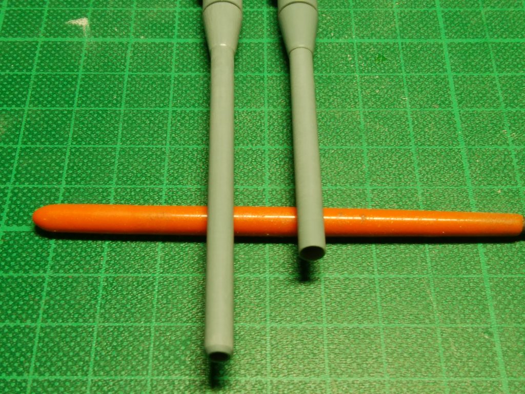 大きな改修はしていませんが、キャノン砲がイメージよりも細長く感じたため、20㎜カットして口径も広げています。