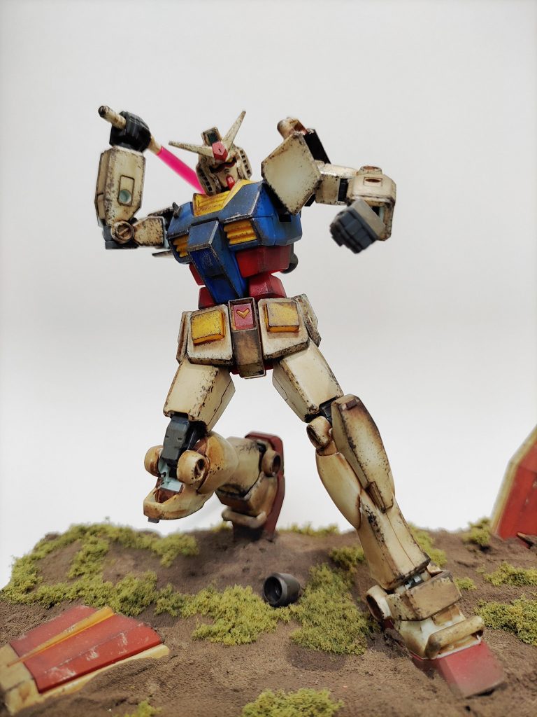 EG ガンダム　ジオラマ[この攻撃なら…！]–3枚目/制作者：HaSの趣味部屋