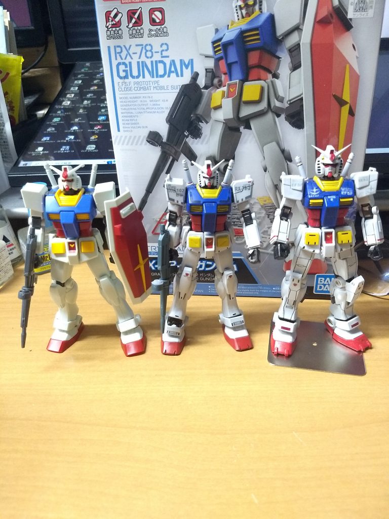 素組みと少し前に作ったものとの比較です