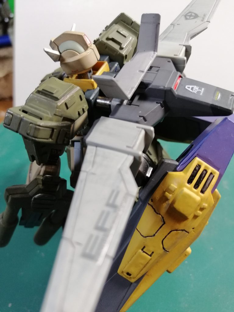 一番のお気に入りはこの翼。実機っぽく塗れたかも。