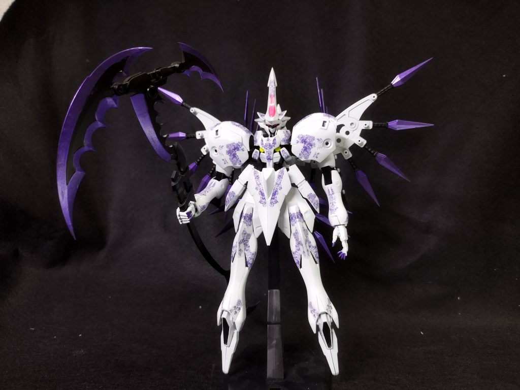 大鎌はコトブキヤのスカルマサカーを少しいじって使ってます。