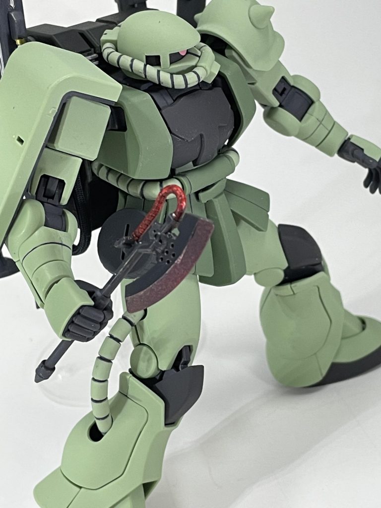 バーニアもそうだがヒートホークは加熱痕みたいのを出そうとしてみたが正直よくわからんのでこんな感じで茶を濁す。