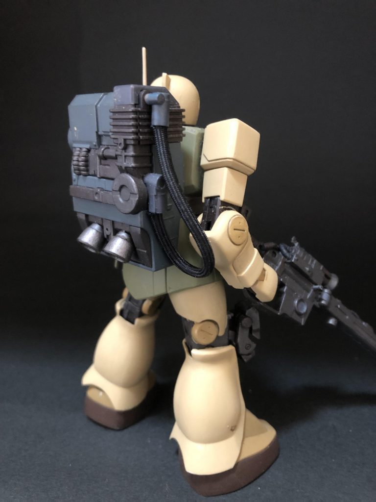 甦るＭＳＶというイメージでとてもいい感じの、旧キットバージョンが欲しくなるランドセルです。筆塗り　全塗装ガンプラ　2022 その45