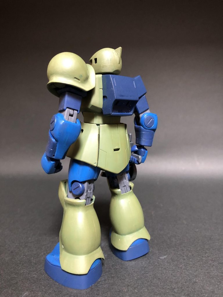 ひと昔前のプロポーションですが、とってもまっすぐでいい解釈だと思います。筆塗り　全塗装ガンプラ　2022 その44