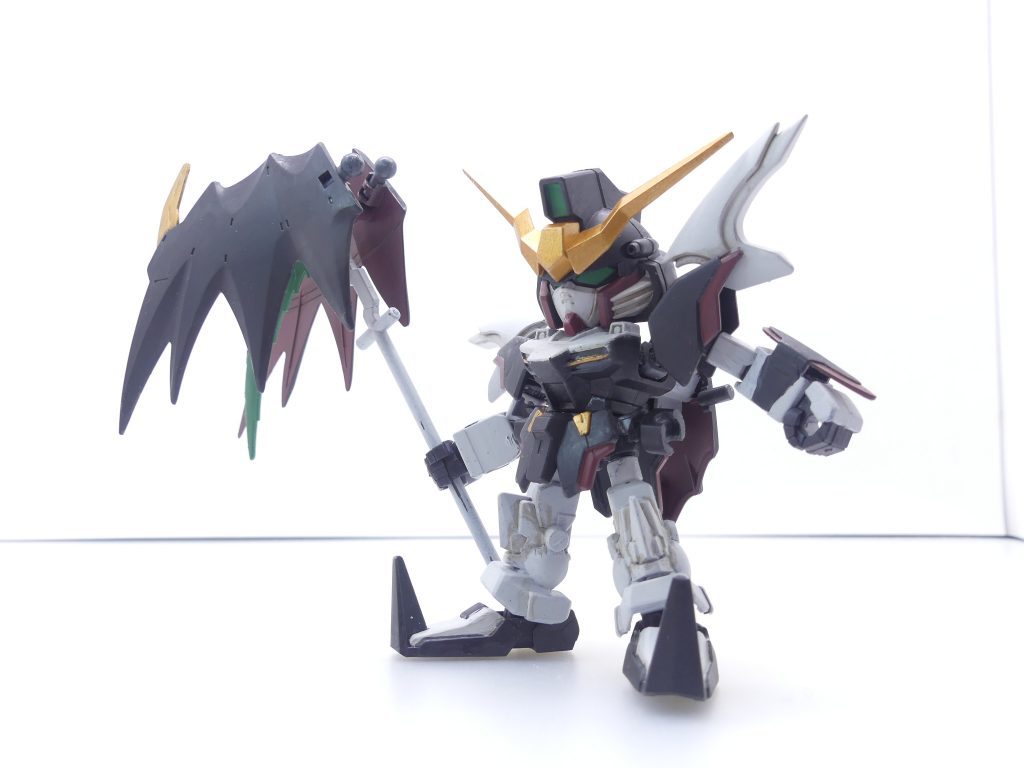 合体武装も思いのまま。デスサイズギルティカスタムとは別の意味でパワーアップ可能です。…私事だけどラースプルノーヴェ(「GBNW:Nexus」)でやったやつだこれ。