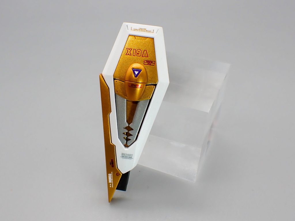 MX2002 ビームキャリーシールドアンカーをギザギザにして敵機を確実に捕まえられそうな感じにしました。