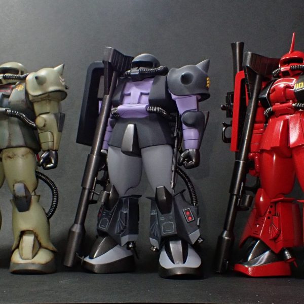 ザク3種　1/144旧キット