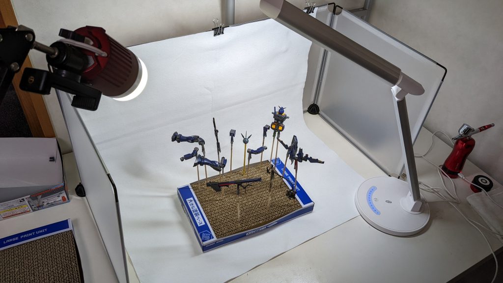 おまけ 100均手作り撮影ブース。同じことをしてる人が多いので自分もしてます!というアピール。