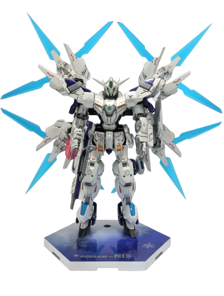 Gundam NIX、バックパック展開時のフロントショット。