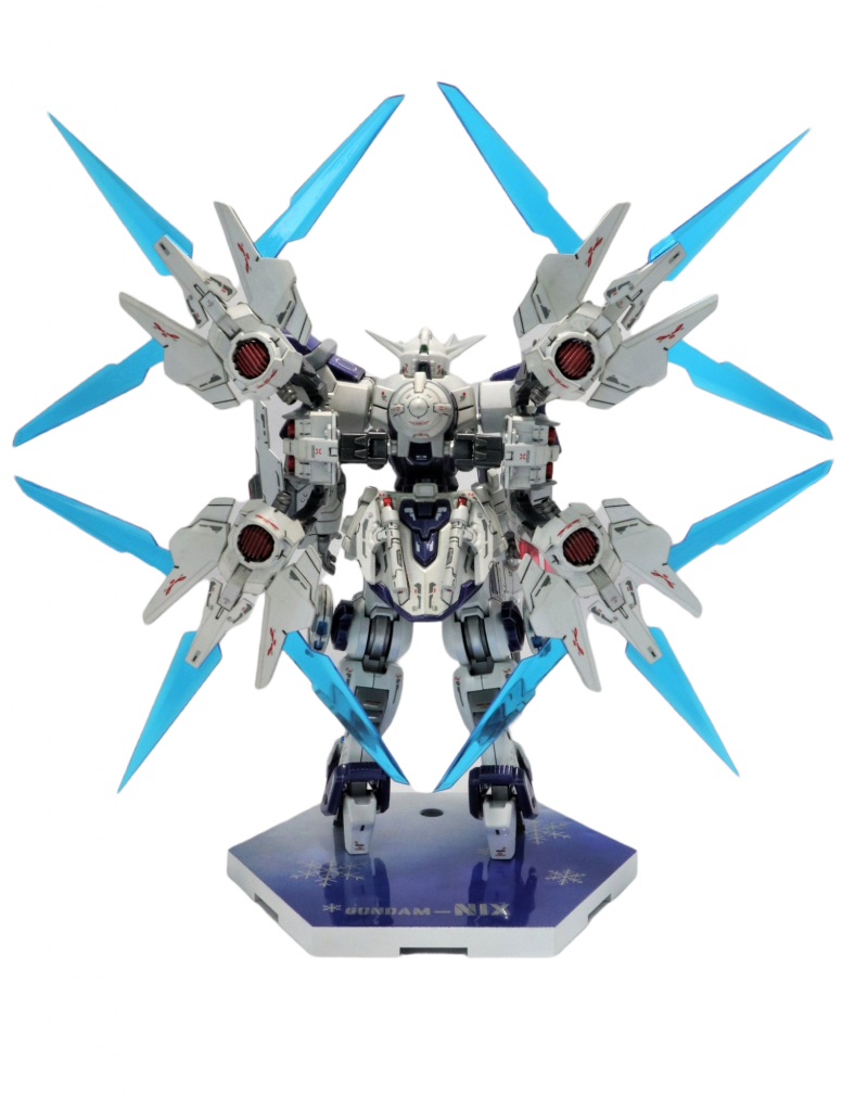 Gundam NIX、バックパック展開時バックショット。