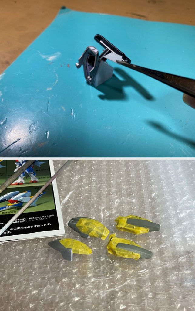 旧キットなのでマスキング多めです。